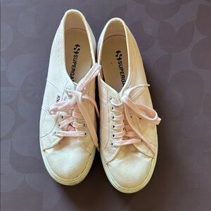 Superga Women's Cream Sneakers